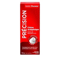 Precise Pain Relief Cream from the Makers of Tylenol, 4% Lidocaine, Fast, Effective Pain Relief, Unscented, 113 g