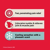 Crème analgésique Précision, Effet refroidissant, des fabricants de Tylenol, 4 % de lidocaïne et 1 % de menthol, soulagement rapide et efficace de la douleur, parfum léger 113 g