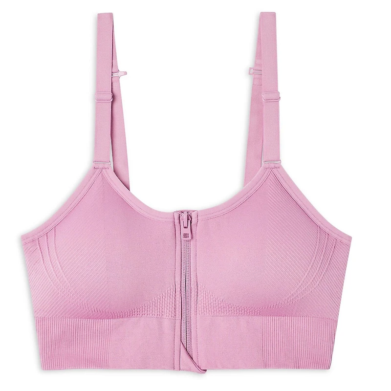 Athletic Works Women's Zipper Bra