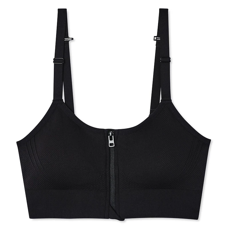 Athletic Works Women's Zipper Bra