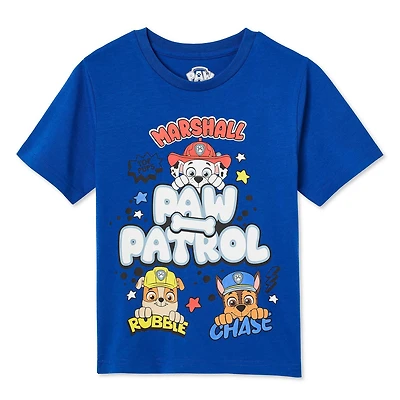 Paw Patrol Boys' Short Sleeve Tee, Sizes XS-M