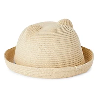 George Toddler Girls' Kitty Straw Hat