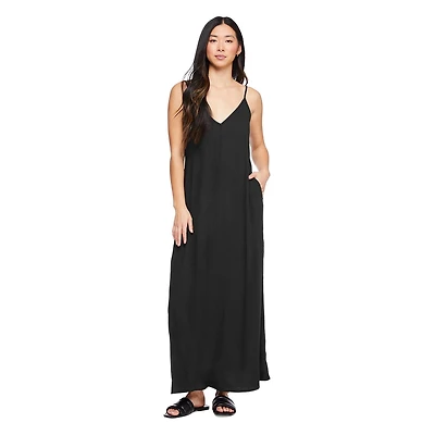 Robe longue chiffonnée George pour femmes