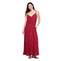 Robe longue chiffonnée George pour femmes
