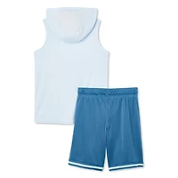 Athletic Works Boys' Hooded Muscle Tank 2-Piece Set