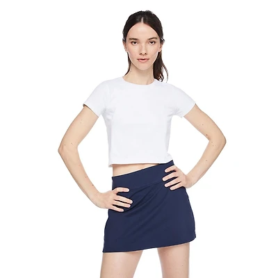 Athletic Works Women's Seamless Cropped Tee, Sizes XS-XXL