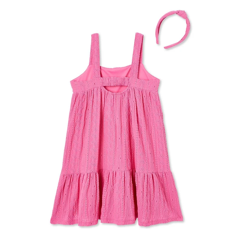 Ensemble 2 pièces avec robe en tricot à motif ajouré Btween pour filles