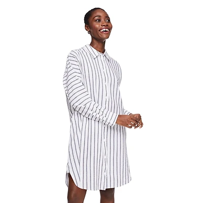 George Women's Button-Front Shirt Dress, Sizes XS-XXL