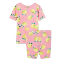 George Baby Girls' Pajama 2-Piece Set, Sizes 0-24 months