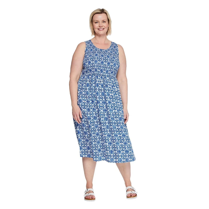 Iyla Women's Plus Smocked Maxi Dress