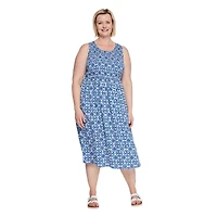 Iyla Women's Plus Smocked Maxi Dress