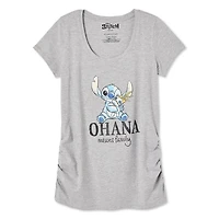 Disney Women's Maternity Stitch Ruched Tee