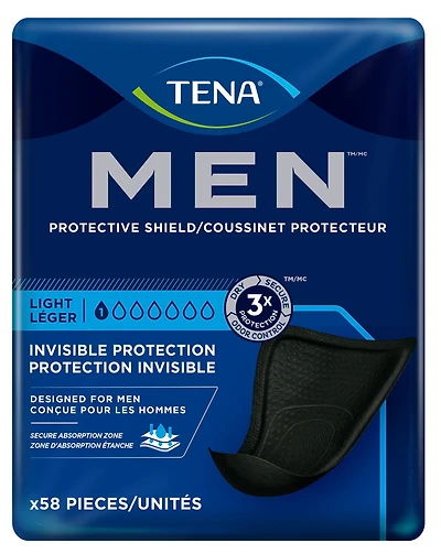 TENA MEN COUSSINET PROT. 58 UNITÉS
