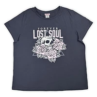 Pink closet- Ladie's plus size short sleeve  tee shirt .