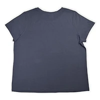 Pink closet- Ladie's plus size short sleeve  tee shirt .