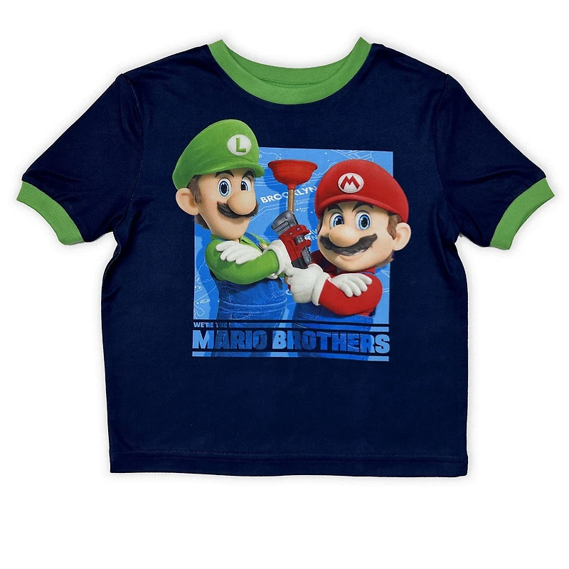 Super Mario Bros Toddler Boy's 2 pc pyjama set.