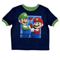 Super Mario Bros Ensemble de pyjama 2 pièces à manches courtes pour garçon
