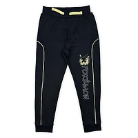 Pokemon Pantalon de jogging athlétique pour garçons. Ces pantalons de jogging longs ont une taille élastique et un cordon de serrage à la taille et