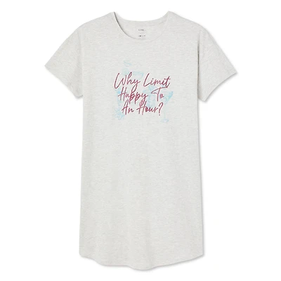 George Women's Plus Crew Neckline Nightshirt