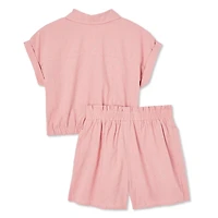 Btween Girls' Short 2-Piece Set