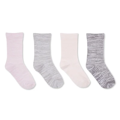 Lot de 4 paires mi-chaussettes George pour filles Tailles 10/13-13/4