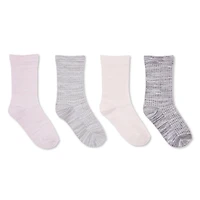 Lot de 4 paires mi-chaussettes George pour filles Tailles 10/13-13/4