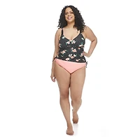 George Plus Women's Ruched Side Tankini Top