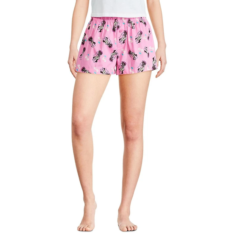 Lot de 2 caleçons boxer de nuit Minnie Mouse Disney pour femmes