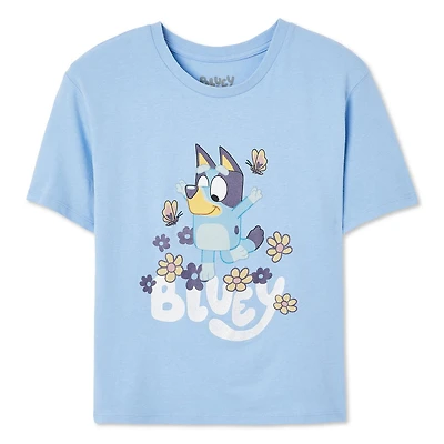 T-shirt à manches courtes Bluey pour filles