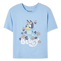 T-shirt à manches courtes Bluey pour filles