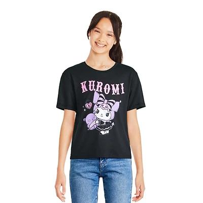 Kuromi Girls' Short Sleeve Tee