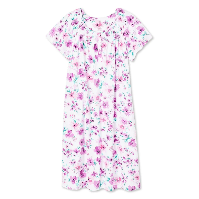 Robe de nuit à encolure dégagée Iyla pour femmes