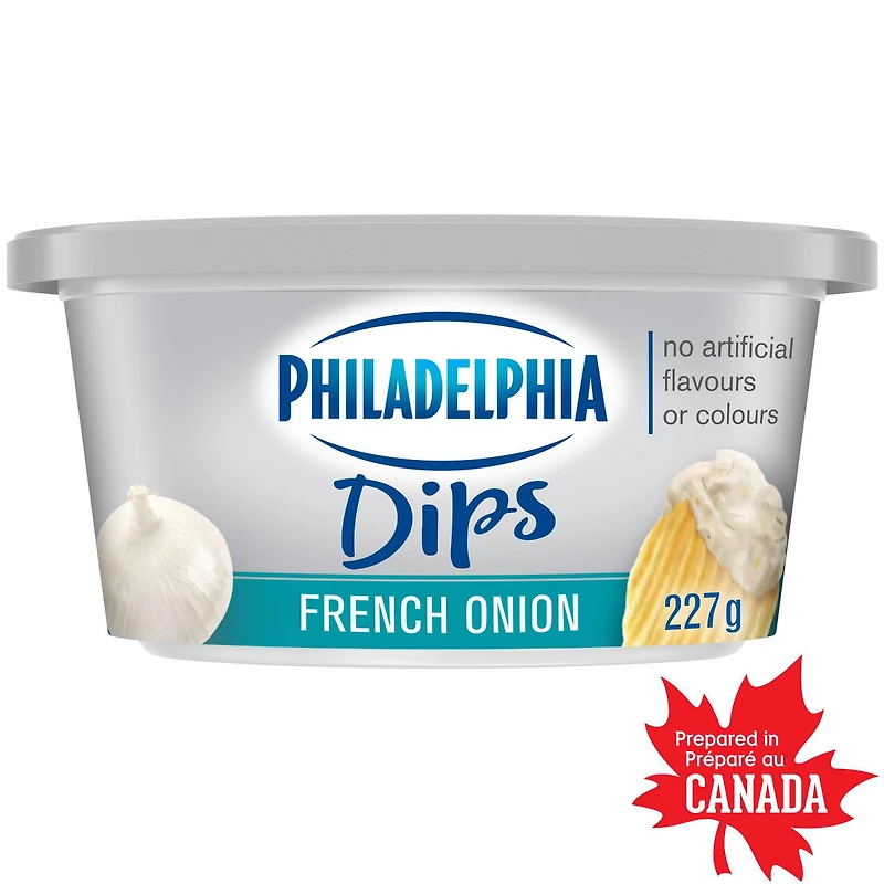 Trempette Philadelphia Oignon à la française 227g