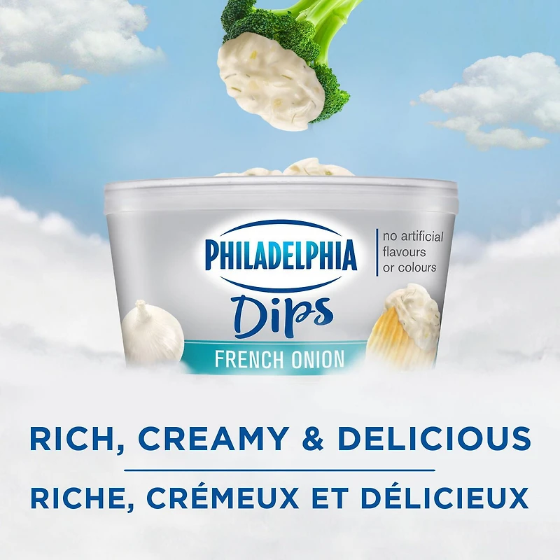 Trempette Philadelphia Oignon à la française 227g