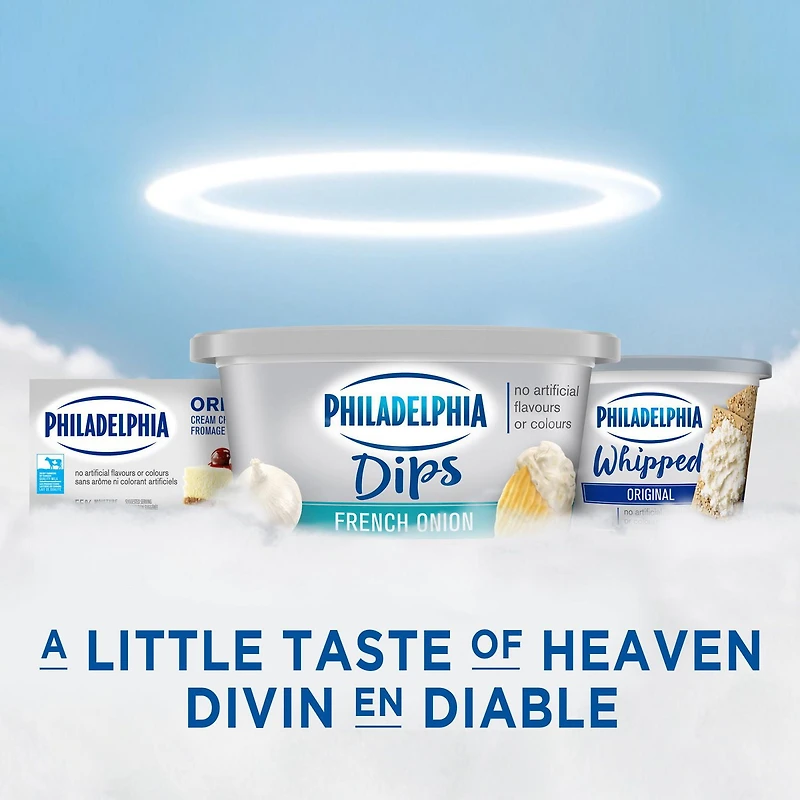 Trempette Philadelphia Oignon à la française 227g