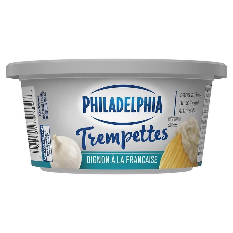 Trempette Philadelphia Oignon à la française 227g