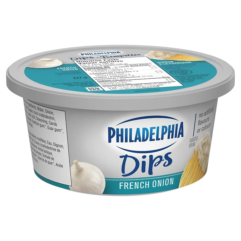 Trempette Philadelphia Oignon à la française 227g