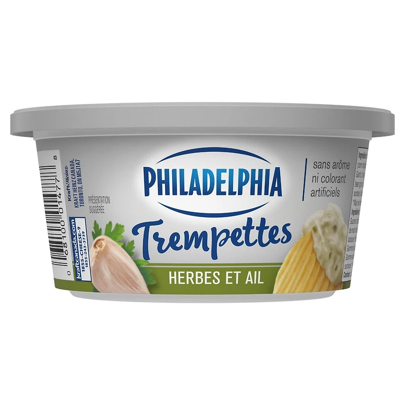 Trempette Philadelphia Herbes et ail 227g