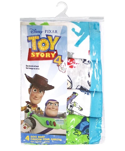 PAQUET DE 4 SOUS-VÊTEMENTS POUR GARÇON DE TOY STORY 4