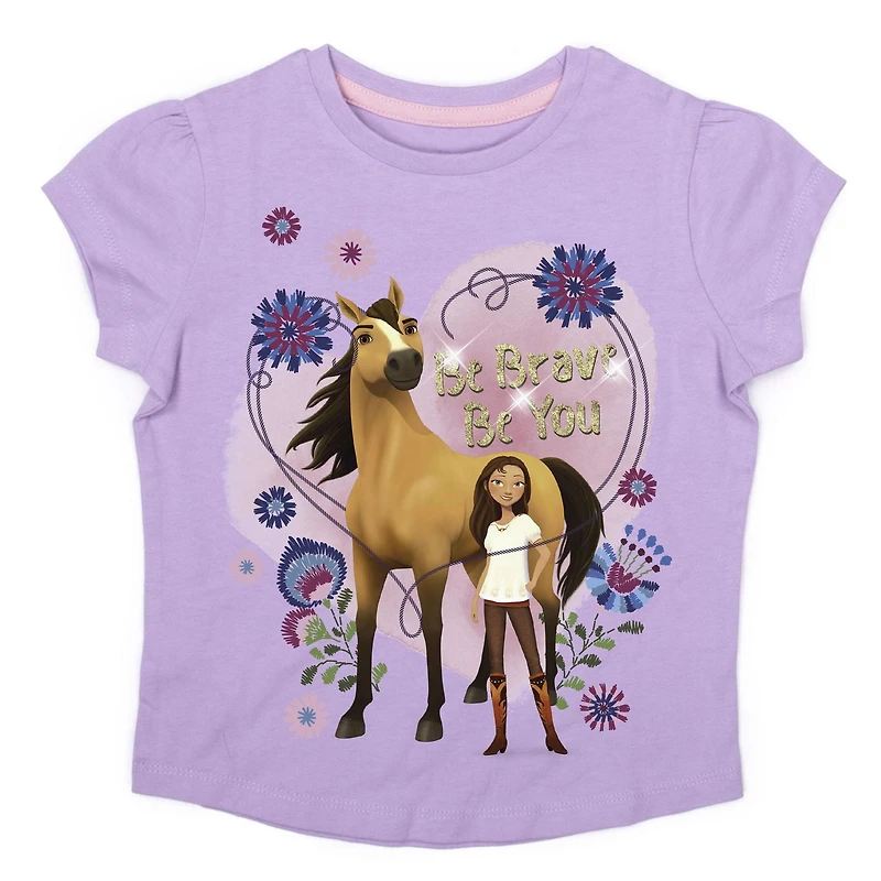 Spirit Riding T-shirt à manches courtes pour fille en bas âge