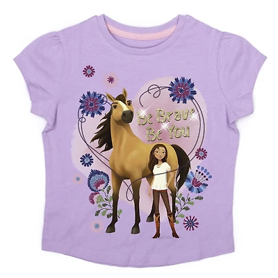 Spirit Riding T-shirt à manches courtes pour fille en bas âge