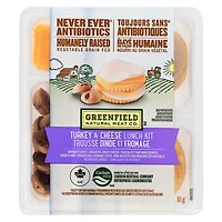 Trousse-collation fromage et dinde naturelle Greenfield Natural Meat Co 81 g