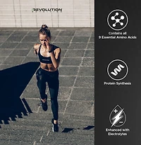 Revolution Nutrition Pure EAA Powder, Essential Amino Acids for Post Workout Recovery,  Gluten Free, Zero Calorie, Zero Sugar,with Electrolytes, 5g EAAs per Serving, Rainbow Belts, 240g (26 Servings)