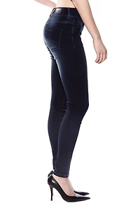 Jeaniologie ™ Jegging à enfiler pour femme | Délavé foncé