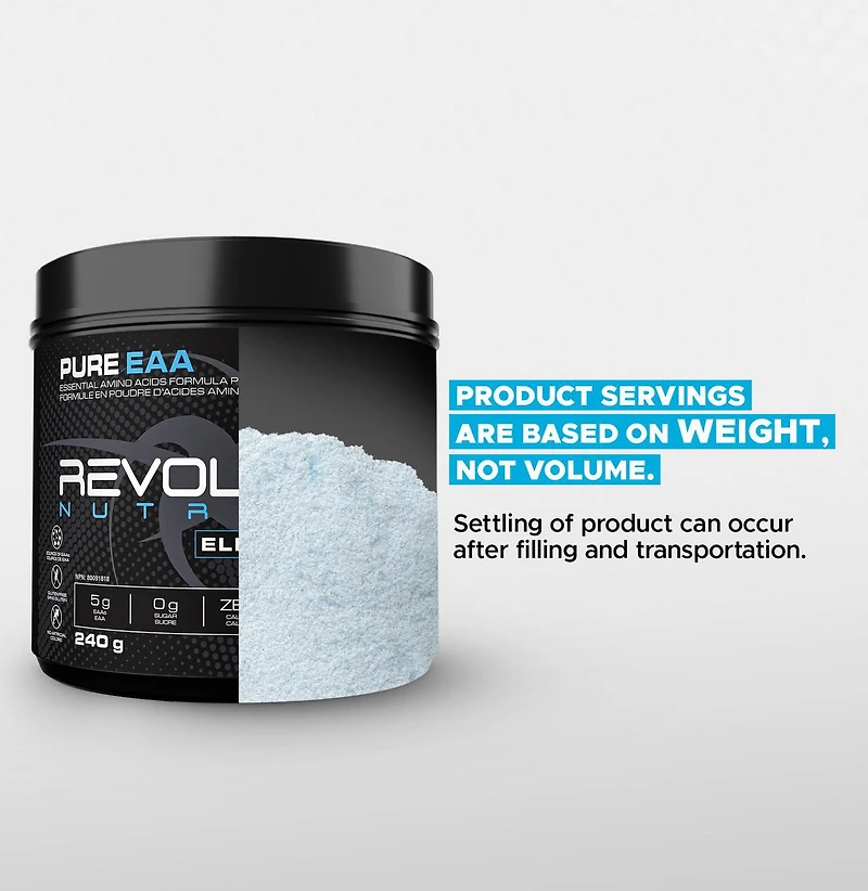 Revolution Nutrition Pure EAA Powder, Essential Amino Acids for Post Workout Recovery,  Gluten Free, Zero Calorie, Zero Sugar,with Electrolytes, 5g EAAs per Serving, Rainbow Belts, 240g (26 Servings)