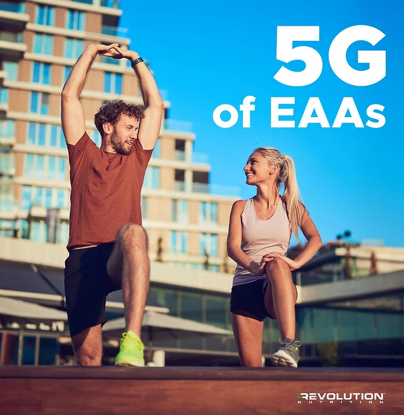 Revolution Nutrition, Poudre Pure EAA, Acides Aminés Essentiels pour la Récupération Post-Workout, Sans Gluten, Zéro Calorie, Zéro Sucre, avec Électrolytes, 5 g d’EAA par Portion, Tranche de Raisin, 240 g (26 Portions)