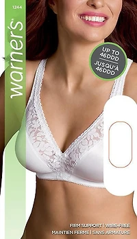Soutien-gorge Warner's à support ferme sans armature Tailles 36B 42DD