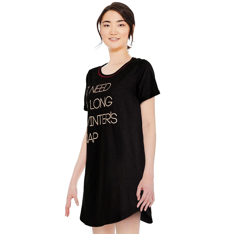 George Women's Rolled Sleeve Nightshirt