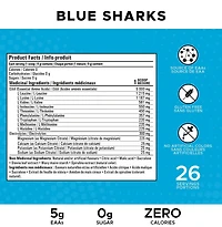 Revolution Nutrition Pure EAA Powder, Essential Amino Acids for Post Workout Recovery,  Gluten Free, Zero Calorie, Zero Sugar,with Electrolytes, 5g EAAs per Serving, Blue Sharks, 240g (26 Servings)