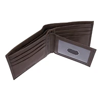Portefeuille mince en véritable cuir de R70 en brun pour hommes